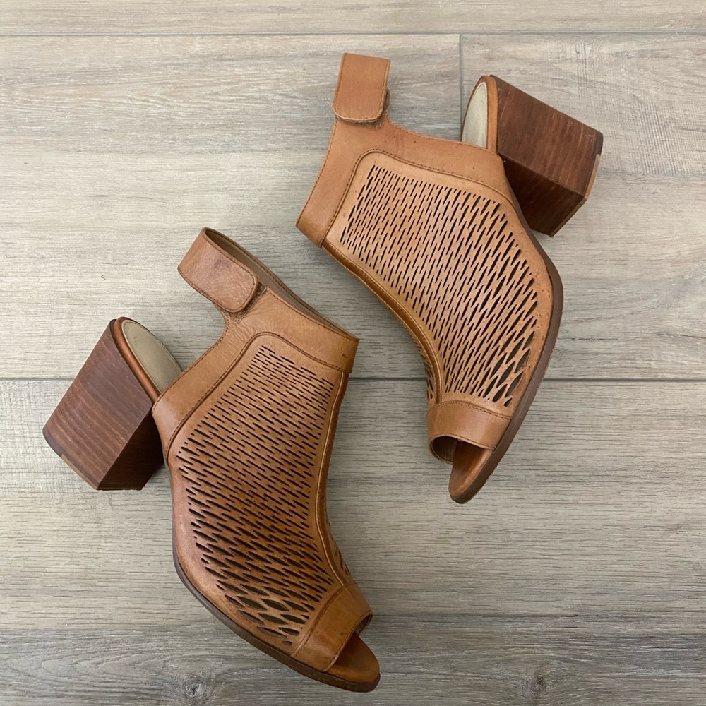 Vince Camuto 'Lavette' Perforated Peep
Toe Bootie Size:9